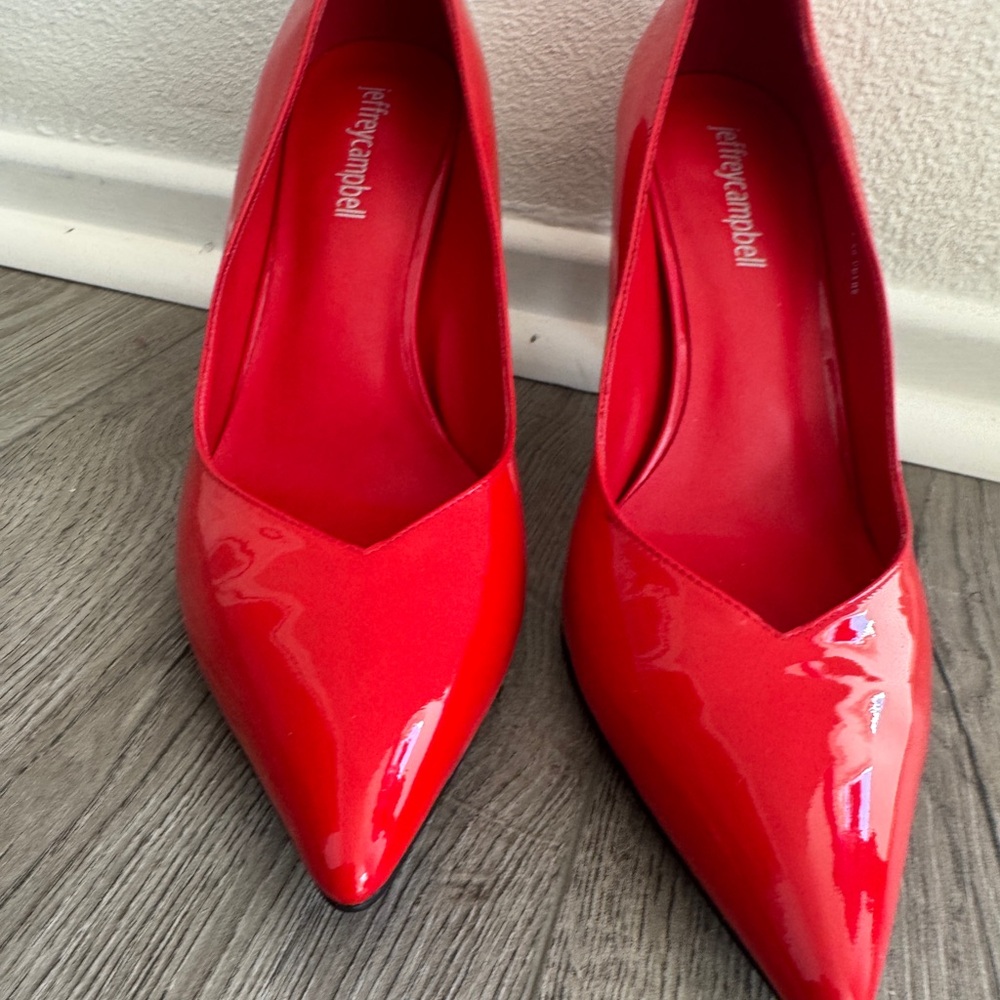 Jeffrey Campbell Glossy Red Heels
